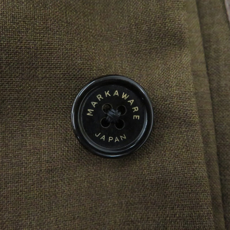 markaware | マーカウェア SUCK COAT ORGANIC WOOL TROPICAL テーラードジャケット A21A-03JK01C ブラウン サイズ：1【瀬戸大橋店】