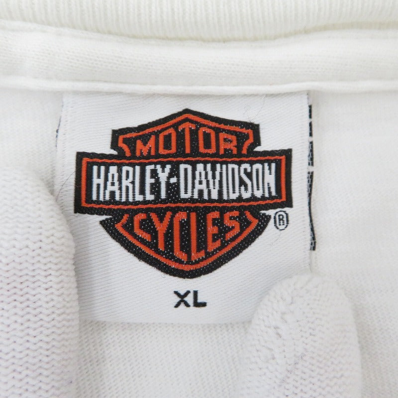 HARLEY-DAVIDSON | ハーレーダビットソン 長袖Ｔシャツ ホワイト サイズ：XL【瀬戸大橋店】