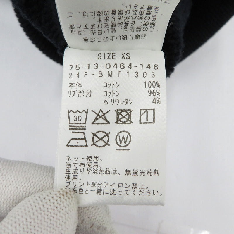 BEAMS | ビームス newT / Sweatshirt スウェット 75-13-0464-146 ブラック サイズ：XS【瀬戸大橋店】