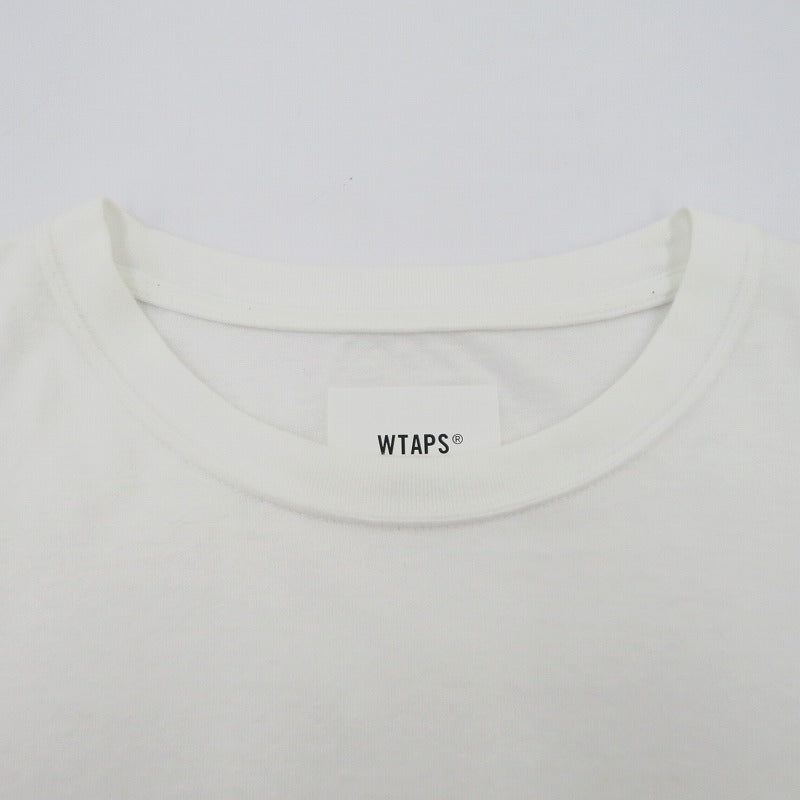 W)TAPS | ダブルタップス Aii / SS / Cotton. League 半袖Ｔシャツ 231ATDT-CSM40 ホワイト サイズ：1【瀬戸大橋店】