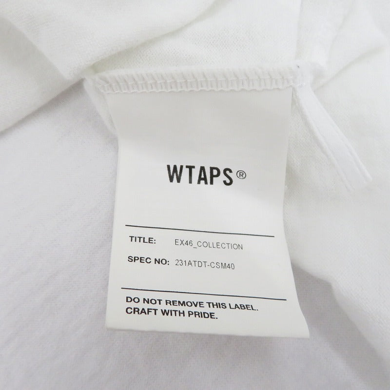 W)TAPS | ダブルタップス Aii / SS / Cotton. League 半袖Ｔシャツ 231ATDT-CSM40 ホワイト サイズ：1【瀬戸大橋店】