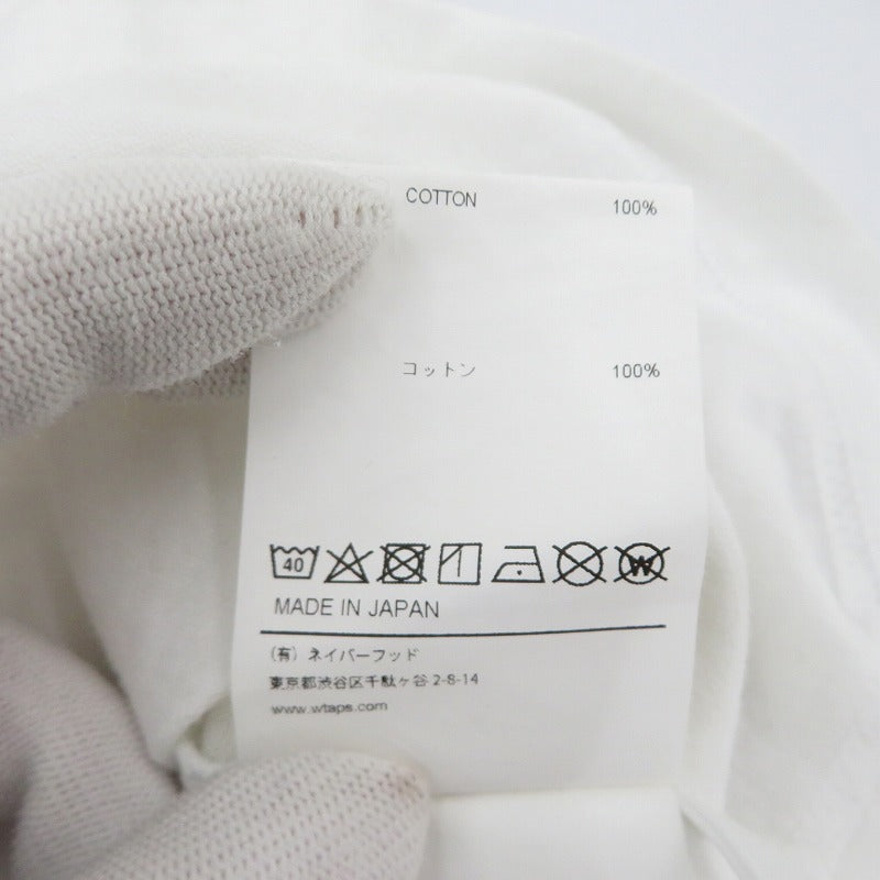 W)TAPS | ダブルタップス Aii / SS / Cotton. League 半袖Ｔシャツ 231ATDT-CSM40 ホワイト サイズ：1【瀬戸大橋店】