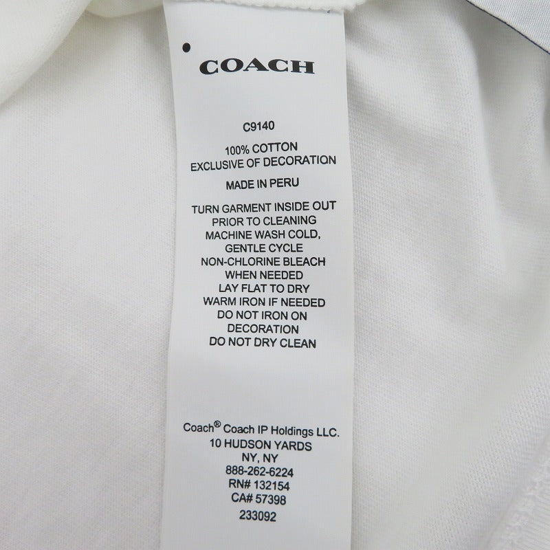 COACH | コーチ 半袖Ｔシャツ 233092 ホワイト サイズ：M【瀬戸大橋店】