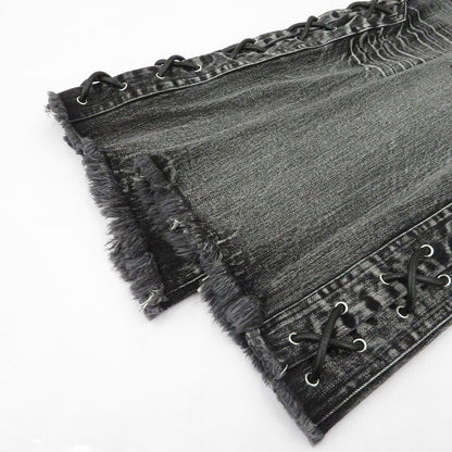 TYPE REBEL LACE FLARE DENIM デニムパンツ 2606-TSD-FPT グレー サイズ：1【瀬戸大橋店】