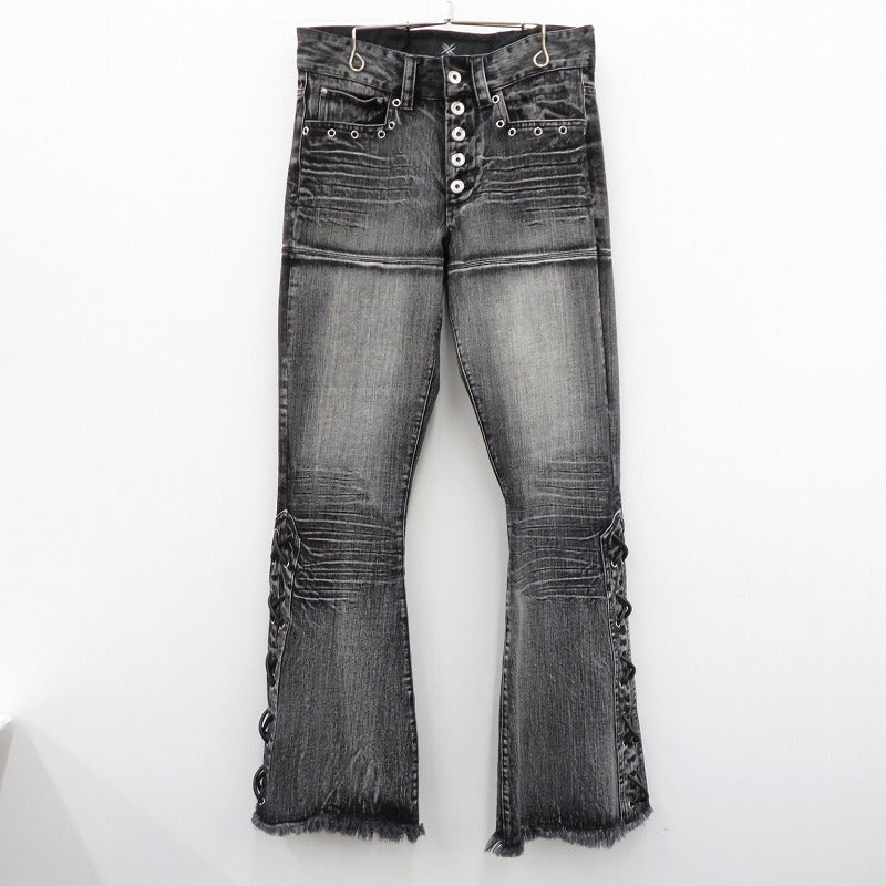 TYPE REBEL LACE FLARE DENIM デニムパンツ 2606-TSD-FPT グレー サイズ：1【瀬戸大橋店】