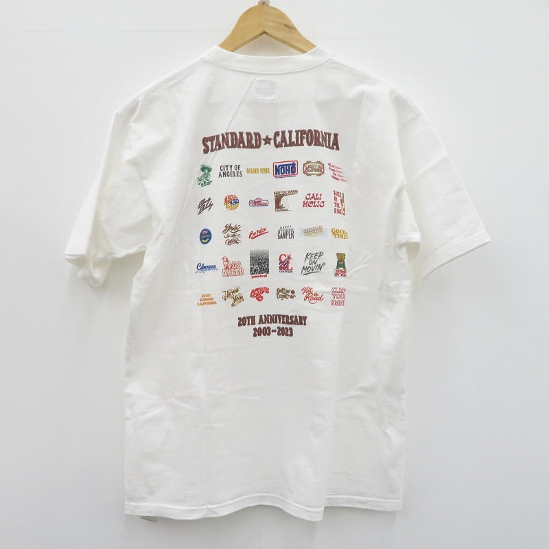 STANDARD CALIFORNIA | スタンダードカリフォルニア SD 20th Anniversary Logo Tee 半袖Ｔシャツ ホワイト サイズ：L【瀬戸大橋店】