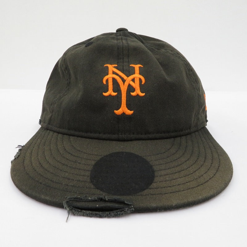 NEW ERA | ニューエラ powered by GORO/ﾆｭｰﾖｰｸ･ﾒｯﾂ キャップ サイズ:MEDIUM/LARGE ブラック【瀬戸大橋店】