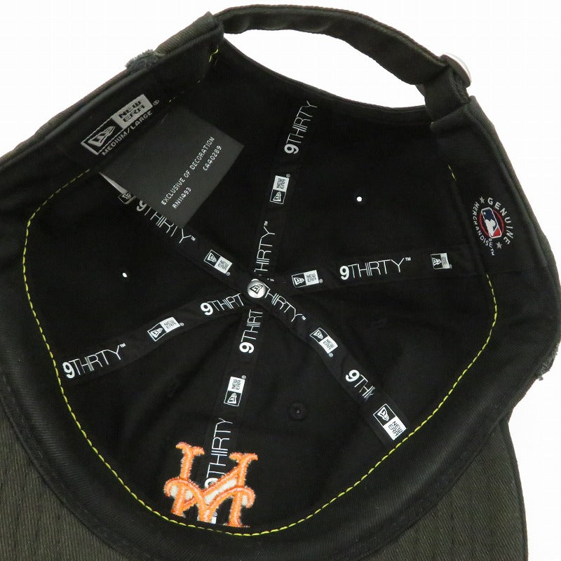 NEW ERA | ニューエラ powered by GORO/ﾆｭｰﾖｰｸ･ﾒｯﾂ キャップ サイズ:MEDIUM/LARGE ブラック【瀬戸大橋店】