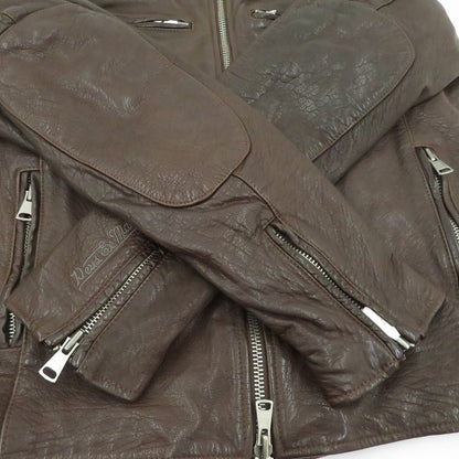 DEUS EX MACHINA | デウスエクスマキナ ×BREITLING DAMAGER JKT レザー ブラウン サイズ：XL【瀬戸大橋店】