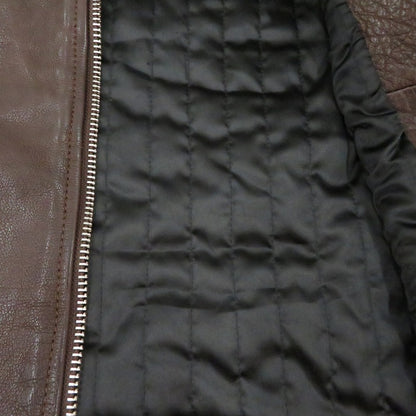 DEUS EX MACHINA | デウスエクスマキナ ×BREITLING DAMAGER JKT レザー ブラウン サイズ：XL【瀬戸大橋店】
