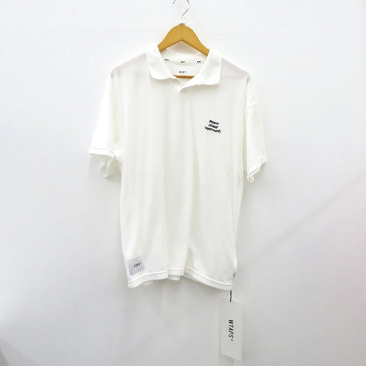 W)TAPS | ダブルタップス DUP 03 / SS / CTPL ポロシャツ 261ATDT-CSM29 ホワイト サイズ：3【瀬戸大橋店】