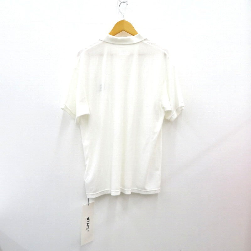 W)TAPS | ダブルタップス DUP 03 / SS / CTPL ポロシャツ 261ATDT-CSM29 ホワイト サイズ：3【瀬戸大橋店】