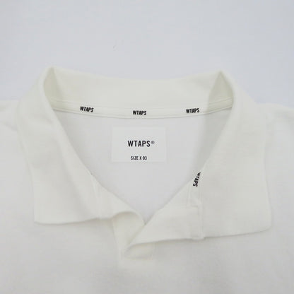 W)TAPS | ダブルタップス DUP 03 / SS / CTPL ポロシャツ 261ATDT-CSM29 ホワイト サイズ：3【瀬戸大橋店】