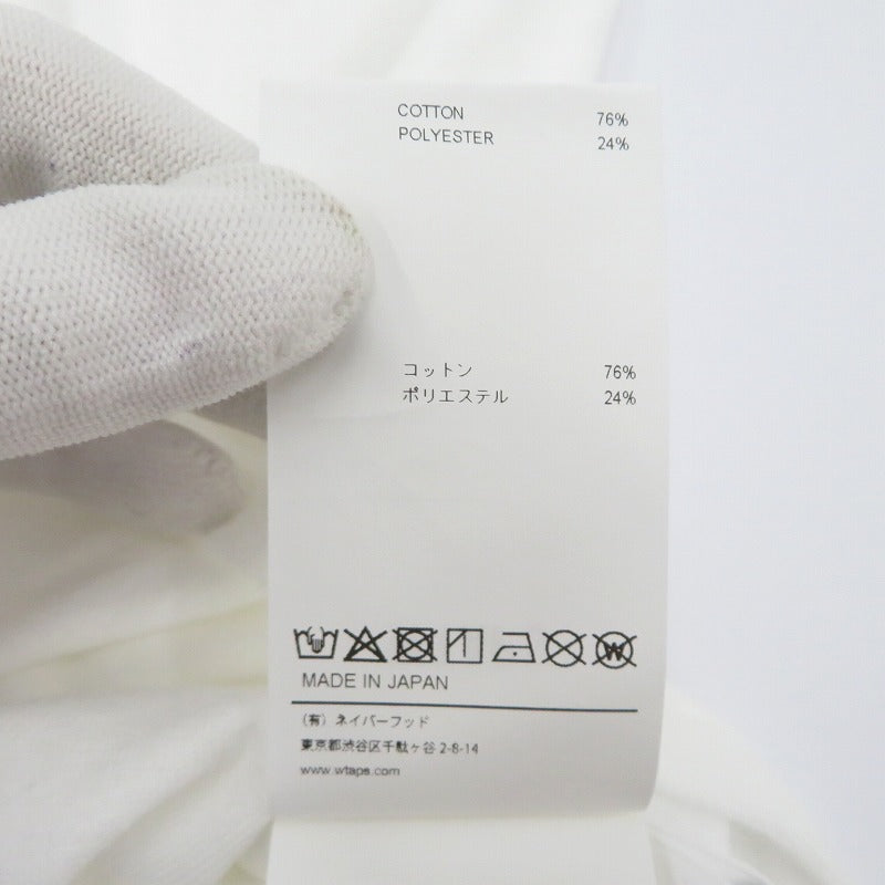 W)TAPS | ダブルタップス DUP 03 / SS / CTPL ポロシャツ 261ATDT-CSM29 ホワイト サイズ：3【瀬戸大橋店】