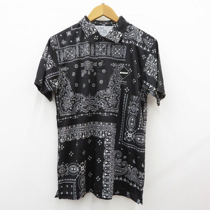 FCRB | エフシーアールビー NEW ERA BANDANA POLO SHIRT ポロシャツ FCRB-220137 ブラック サイズ：M【瀬戸大橋店】