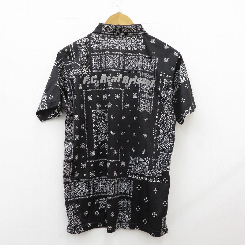 FCRB | エフシーアールビー NEW ERA BANDANA POLO SHIRT ポロシャツ FCRB-220137 ブラック サイズ：M【瀬戸大橋店】