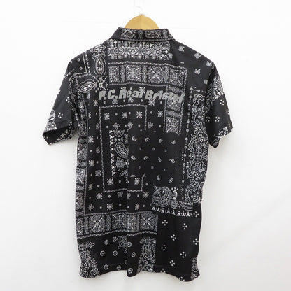 FCRB | エフシーアールビー NEW ERA BANDANA POLO SHIRT ポロシャツ FCRB-220137 ブラック サイズ：M【瀬戸大橋店】