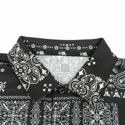 FCRB | エフシーアールビー NEW ERA BANDANA POLO SHIRT ポロシャツ FCRB-220137 ブラック サイズ：M【瀬戸大橋店】