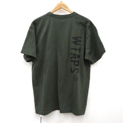 W)TAPS | ダブルタップス SIGN/SS/COTTON 半袖Ｔシャツ 261ATDT-STM08S カーキ サイズ：2【瀬戸大橋店】