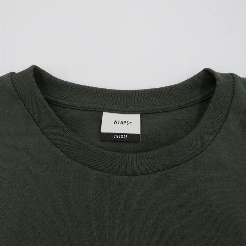 W)TAPS | ダブルタップス SIGN/SS/COTTON 半袖Ｔシャツ 261ATDT-STM08S カーキ サイズ：2【瀬戸大橋店】