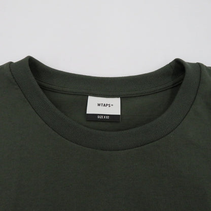 W)TAPS | ダブルタップス SIGN/SS/COTTON 半袖Ｔシャツ 261ATDT-STM08S カーキ サイズ：2【瀬戸大橋店】