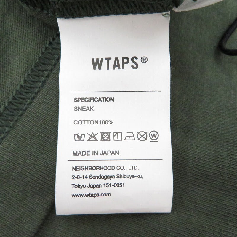 W)TAPS | ダブルタップス SIGN/SS/COTTON 半袖Ｔシャツ 261ATDT-STM08S カーキ サイズ：2【瀬戸大橋店】