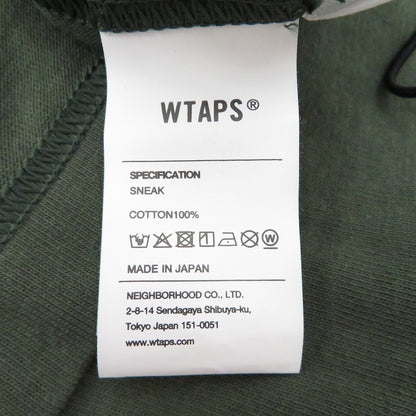 W)TAPS | ダブルタップス SIGN/SS/COTTON 半袖Ｔシャツ 261ATDT-STM08S カーキ サイズ：2【瀬戸大橋店】