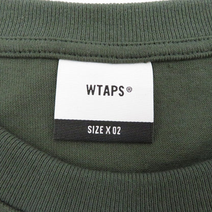 W)TAPS | ダブルタップス SIGN/SS/COTTON 半袖Ｔシャツ 261ATDT-STM08S カーキ サイズ：2【瀬戸大橋店】