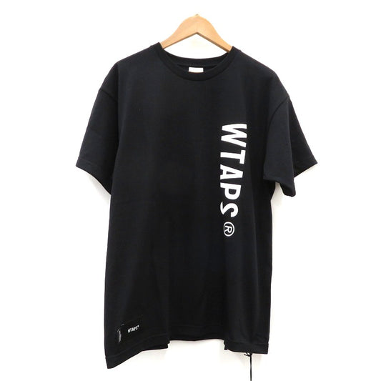 W)TAPS | ダブルタップス SIGN/SS/COTTON 半袖Ｔシャツ 261ATDT-STM08S ブラック サイズ：1【瀬戸大橋店】