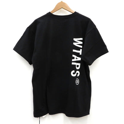 W)TAPS | ダブルタップス SIGN/SS/COTTON 半袖Ｔシャツ 261ATDT-STM08S ブラック サイズ：1【瀬戸大橋店】