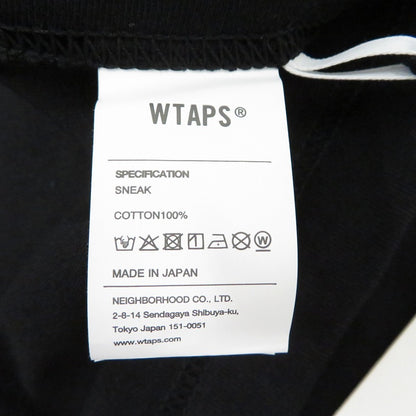W)TAPS | ダブルタップス SIGN/SS/COTTON 半袖Ｔシャツ 261ATDT-STM08S ブラック サイズ：1【瀬戸大橋店】