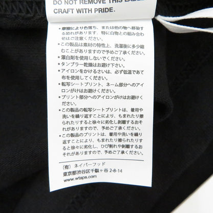 W)TAPS | ダブルタップス SIGN/SS/COTTON 半袖Ｔシャツ 261ATDT-STM08S ブラック サイズ：1【瀬戸大橋店】