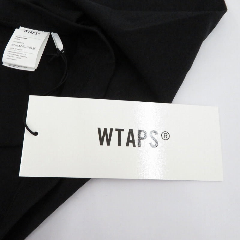 W)TAPS | ダブルタップス SIGN/SS/COTTON 半袖Ｔシャツ 261ATDT-STM08S ブラック サイズ：1【瀬戸大橋店】