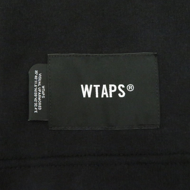 W)TAPS | ダブルタップス SIGN/SS/COTTON 半袖Ｔシャツ 261ATDT-STM08S ブラック サイズ：1【瀬戸大橋店】