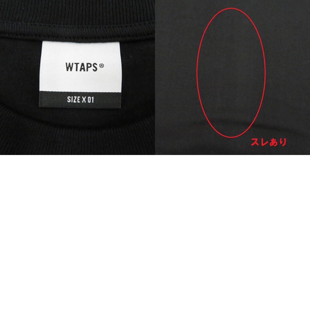 W)TAPS | ダブルタップス SIGN/SS/COTTON 半袖Ｔシャツ 261ATDT-STM08S ブラック サイズ：1【瀬戸大橋店】