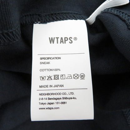W)TAPS | ダブルタップス SIGN/SS/COTTON 半袖Ｔシャツ 261ATDT-STM08S ネイビー サイズ：1【瀬戸大橋店】