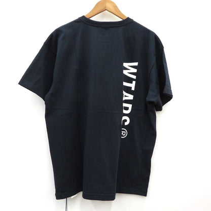 W)TAPS | ダブルタップス SIGN/SS/COTTON 半袖Ｔシャツ 261ATDT-STM08S ネイビー サイズ：2【瀬戸大橋店】