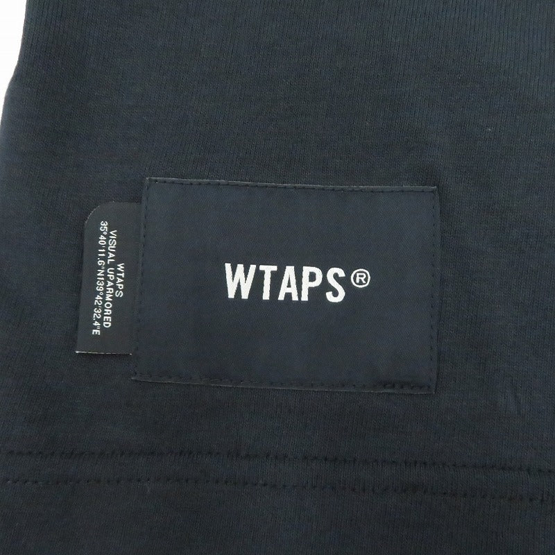 W)TAPS | ダブルタップス SIGN/SS/COTTON 半袖Ｔシャツ 261ATDT-STM08S ネイビー サイズ：2【瀬戸大橋店】