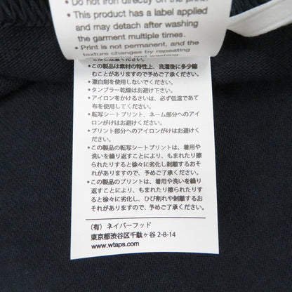W)TAPS | ダブルタップス SIGN/SS/COTTON 半袖Ｔシャツ 261ATDT-STM08S ネイビー サイズ：2【瀬戸大橋店】