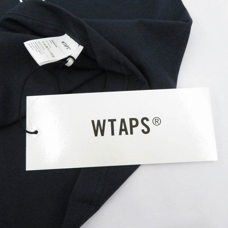 W)TAPS | ダブルタップス SIGN/SS/COTTON 半袖Ｔシャツ 261ATDT-STM08S ネイビー サイズ：2【瀬戸大橋店】
