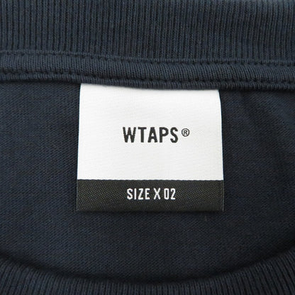 W)TAPS | ダブルタップス SIGN/SS/COTTON 半袖Ｔシャツ 261ATDT-STM08S ネイビー サイズ：2【瀬戸大橋店】