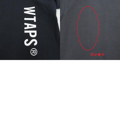W)TAPS | ダブルタップス SIGN/SS/COTTON 半袖Ｔシャツ 261ATDT-STM08S ネイビー サイズ：2【瀬戸大橋店】
