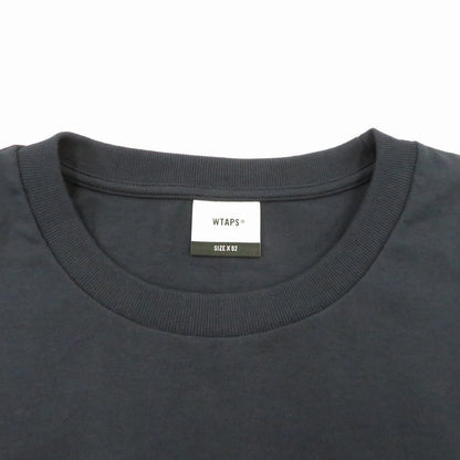 W)TAPS | ダブルタップス SIGN/SS/COTTON 半袖Ｔシャツ 261ATDT-STM08S ネイビー サイズ：2【瀬戸大橋店】