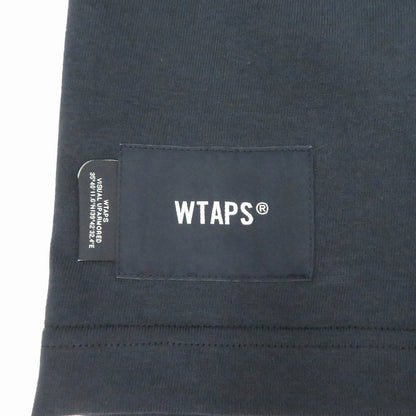 W)TAPS | ダブルタップス SIGN/SS/COTTON 半袖Ｔシャツ 261ATDT-STM08S ネイビー サイズ：2【瀬戸大橋店】