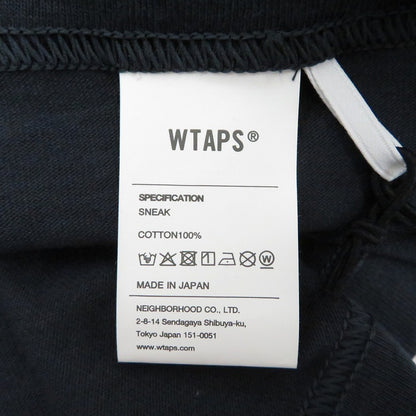 W)TAPS | ダブルタップス SIGN/SS/COTTON 半袖Ｔシャツ 261ATDT-STM08S ネイビー サイズ：2【瀬戸大橋店】
