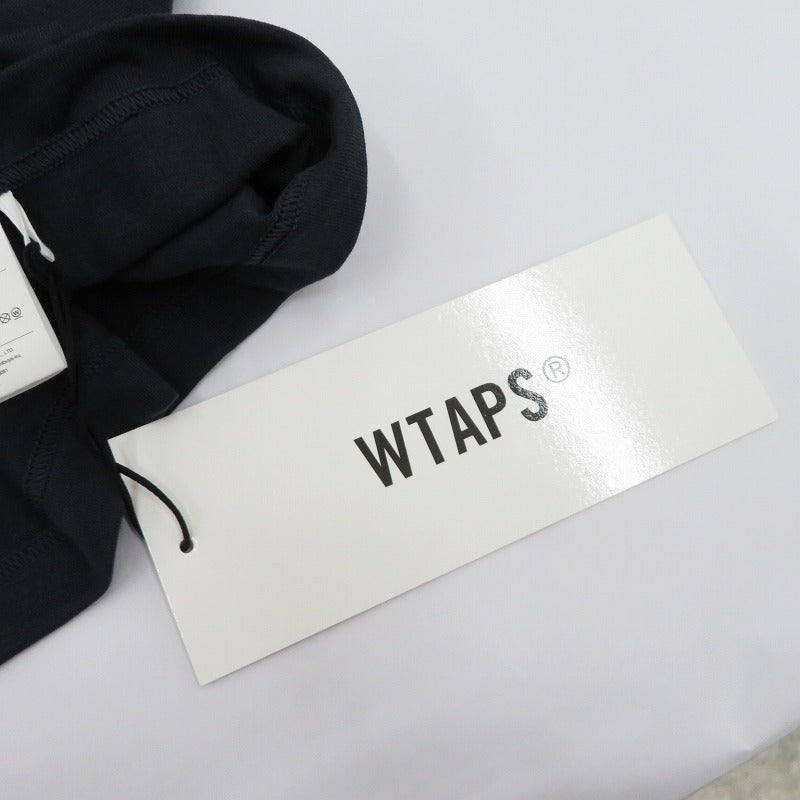 W)TAPS | ダブルタップス SIGN/SS/COTTON 半袖Ｔシャツ 261ATDT-STM08S ネイビー サイズ：2【瀬戸大橋店】