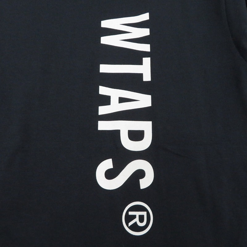 W)TAPS | ダブルタップス SIGN/SS/COTTON 半袖Ｔシャツ 261ATDT-STM08S ネイビー サイズ：2【瀬戸大橋店】
