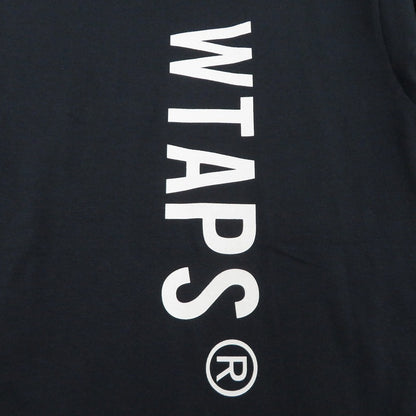 W)TAPS | ダブルタップス SIGN/SS/COTTON 半袖Ｔシャツ 261ATDT-STM08S ネイビー サイズ：2【瀬戸大橋店】