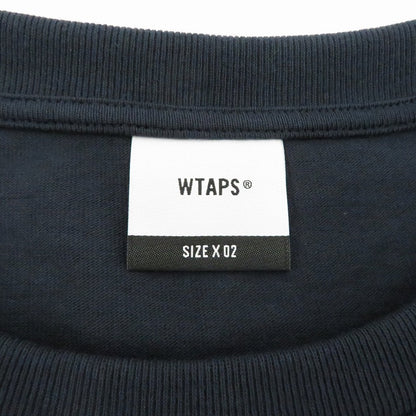 W)TAPS | ダブルタップス SIGN/SS/COTTON 半袖Ｔシャツ 261ATDT-STM08S ネイビー サイズ：2【瀬戸大橋店】