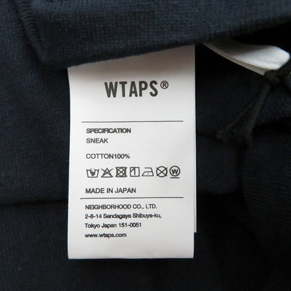 W)TAPS | ダブルタップス SYSTEM/SS/COTTON 半袖Ｔシャツ 261ATDT-STM02S ネイビー サイズ：3【瀬戸大橋店】